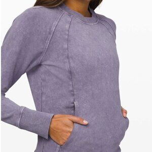 Lululemon Scuba Crew *Wash Washed Purple Quartz size 8
